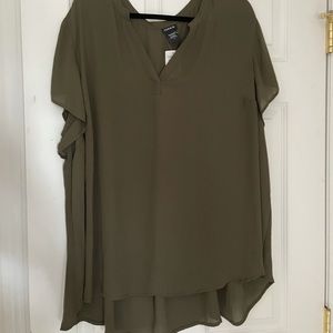 Torrid Green Blouse Size 4 Never Worn